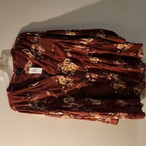 Torrid Emma Challis Babydoll Tunic Top  6x Floral